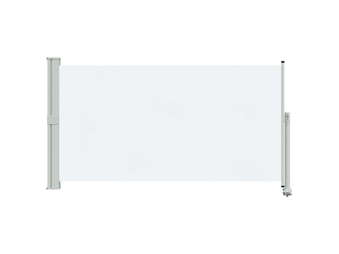 Conjunto 1 Barreira De Pátio Vidaxl Branco Poliéster (140 X 300 Cm)