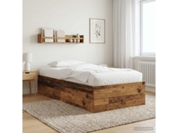 Vidaxl Estrado De Cama Madeira Antiga 80 X 200 Cm Derivados De Madeira