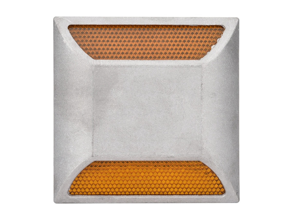 Clavo Reflectivo Led De Aluminio Fundido Con Perlas, Señal Protuberante Dual, Señal Elevada Reflectiva Para Señalización Vial