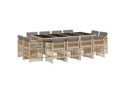 Garden Dining Set, Garden Dining Sets Vidaxl Bege Rattan / Vime (n/a)