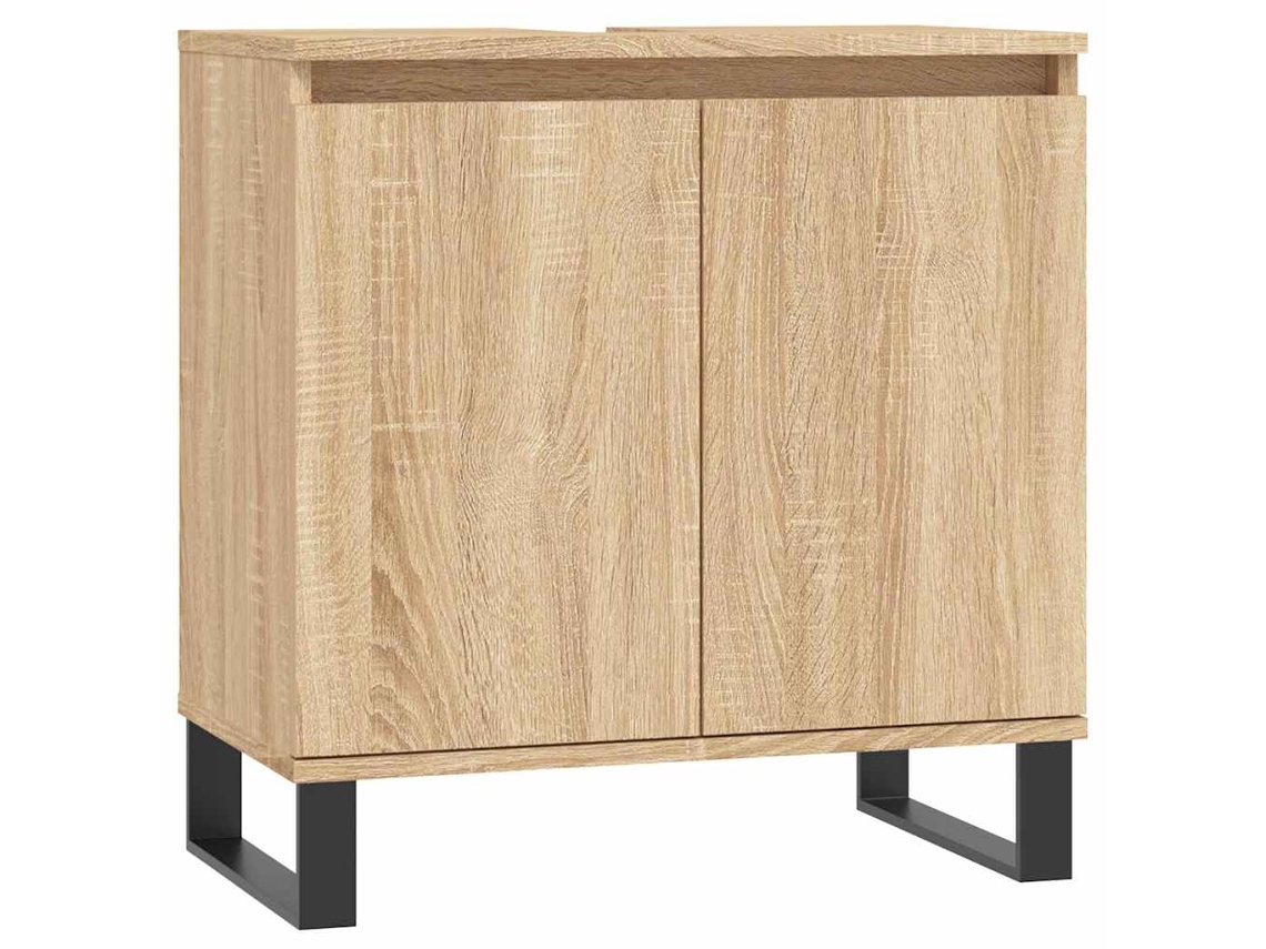 Bathroom Cabinet, Bathroom Cabinets Vidaxl Marrom Madeira Processada (n/a)