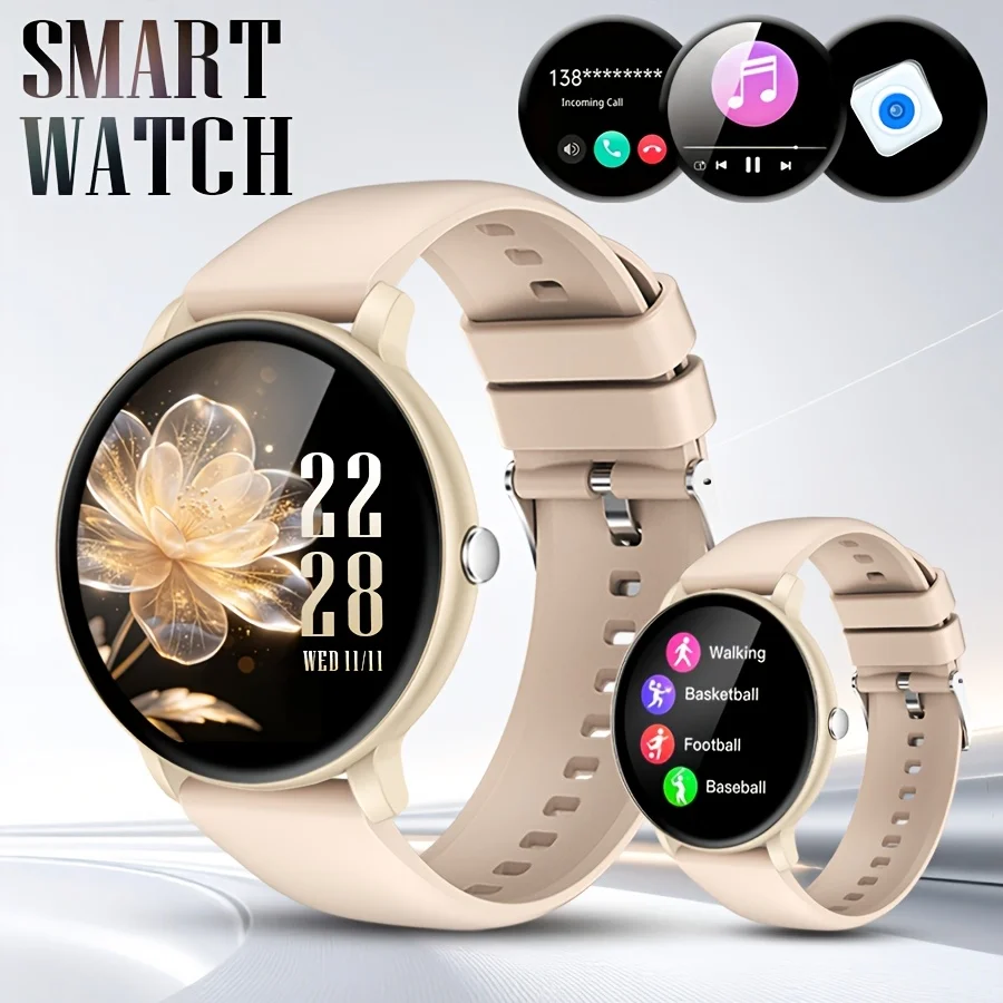 (kinja) Smartwatch Esportivo Com Tela Sensível Ao Toque De 1,5 Polegadas E Suporte Para Chamadas Sem Fio.