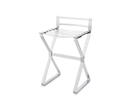 BELTRAN 2034 STOOL Banco Filadélfia com encosto cromado BELTRAN