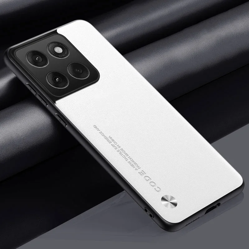 Capa De Celular De Luxo Em Couro Pu (branca, Motorola Moto S50), Super Resistente A Impactos.