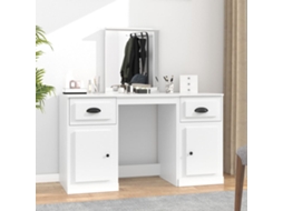 Vidaxl Toucador Com Espelho 130x50x132,5 Cm Cor Branco