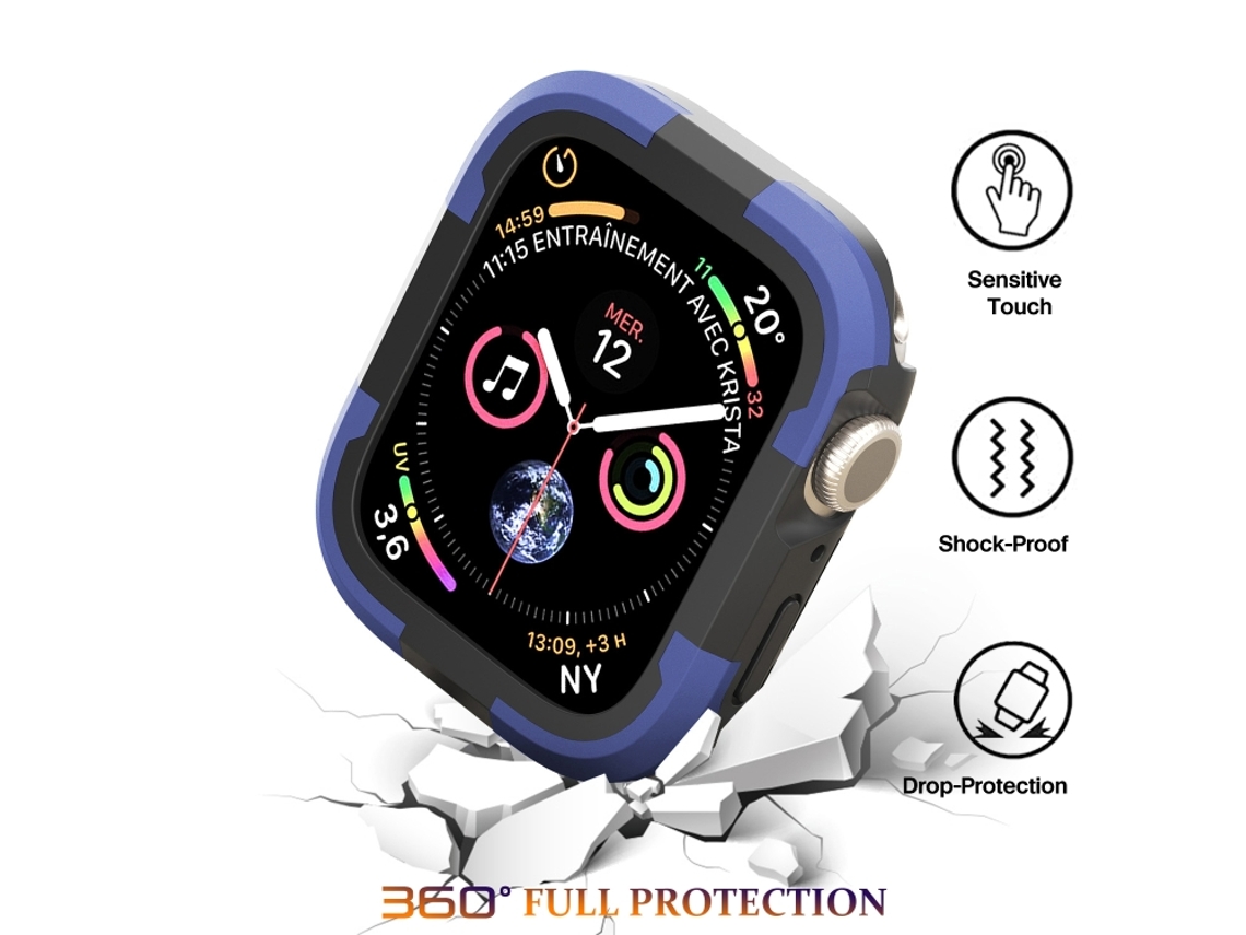 Apple Watch Series 8 e 7 41 mm Armor Frame Watch Case (roxo)