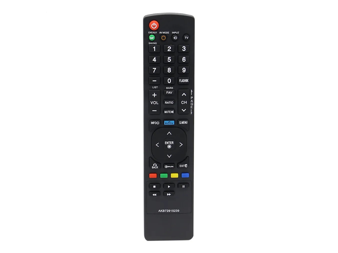 Controle remoto de substituição AKB72915239 compatível com televisores LG 22LV2500 e 19LV2500 (TV infravermelha)