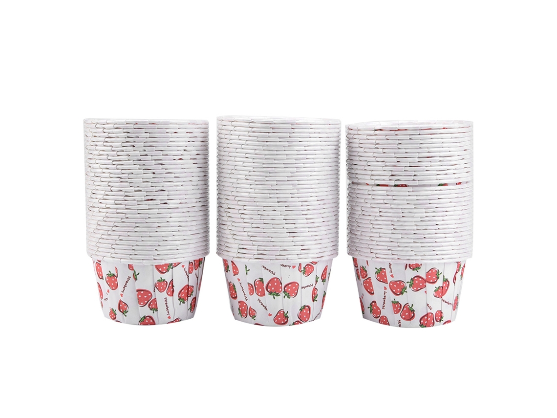 Conjunto De 100 Forminhas De Papel Para Muffins E Cupcakes, Formato Redondo, Para Assar E Apresentar Sobremesas Em Festas E Eventos