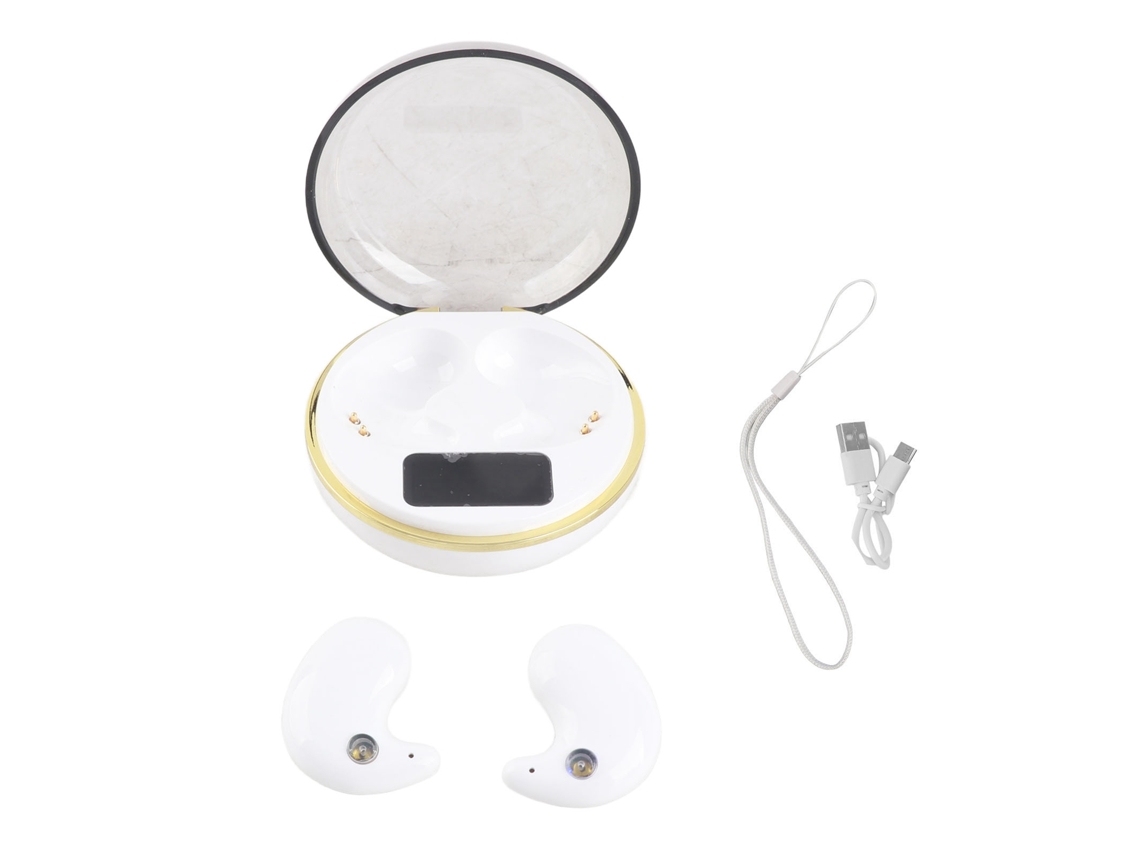 Fones Bluetooth LAXISCREED Display Digital Branco