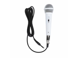 Microfone Dinâmico LAXISCREED 6.35mm para Cantar Branco