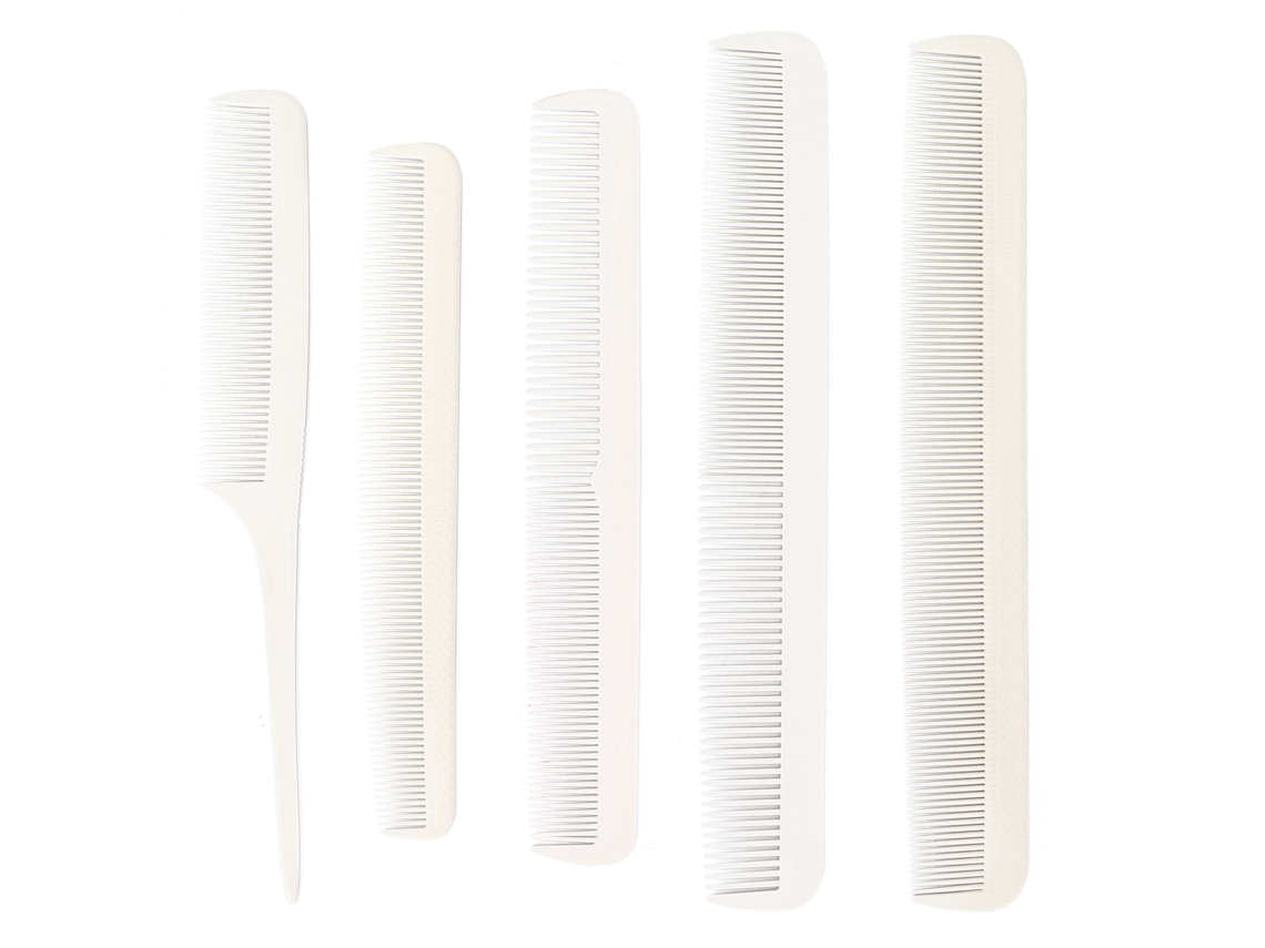Conjunto De 5 Pentes Para Cabelo Portátil Detangler Pente De Cauda Estilo Para Salão E Lar Homens Mulheres