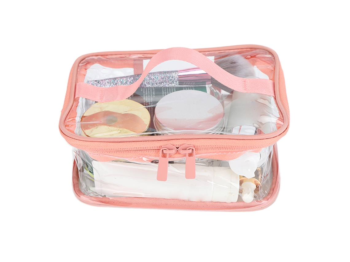Bolsa Transparente de Higiene Pvc À Prova D'água com Zíper