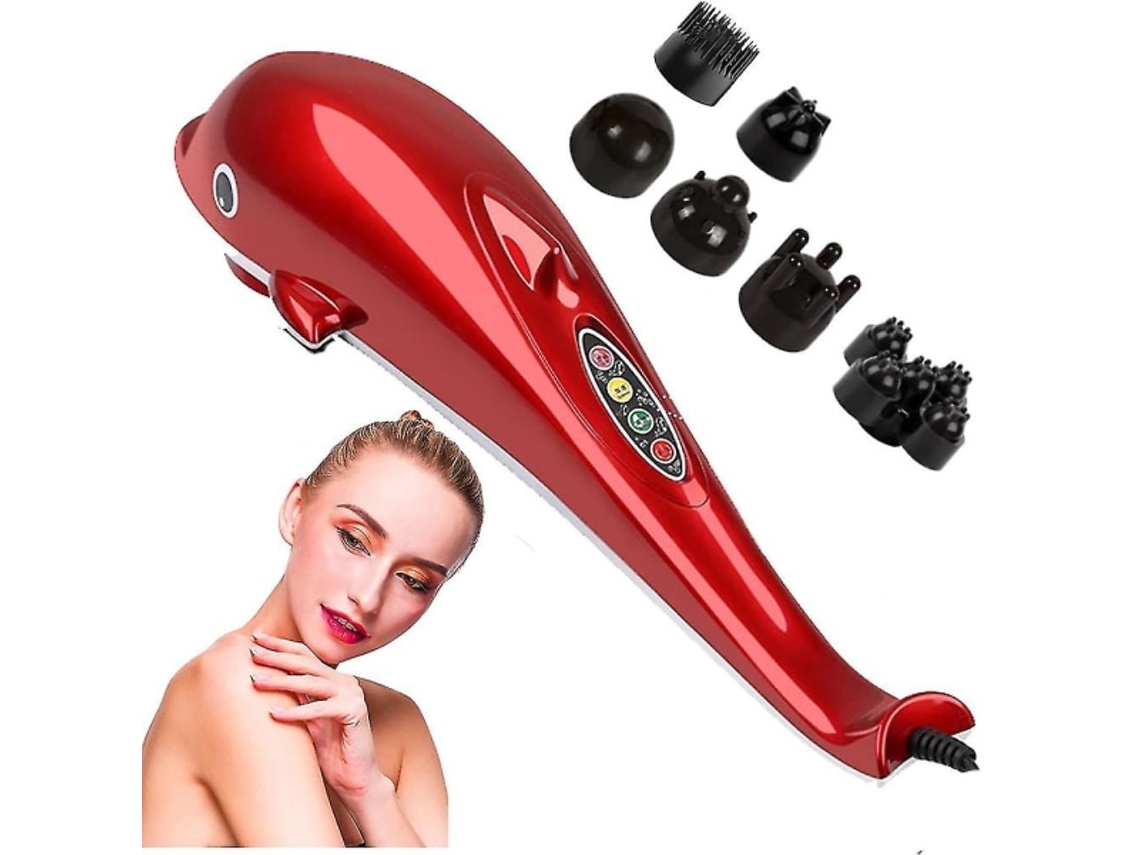Massageador Elétrico De Golfinhos, Massageador De Costas, Vibração De Martelo, Bastão Infravermelho, Rolo, Massageador Corporal Cervical Slowmoose