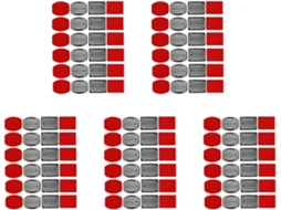 Conjunto de 60 Acessórios para Capacete: Suportes, Almofadas e Adesivos para Capacetes de 7 e 6 Polegadas. SFUSHOS