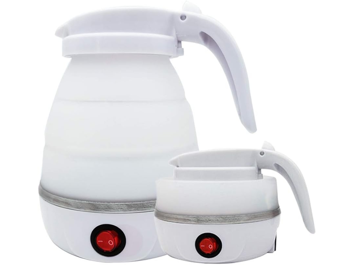 Lurelia Chaleira Elétrica Chaleira Dobrável De 1,2 L, Feita De Silicone De Grau Alimentício, Para Água Quente Sob Demanda