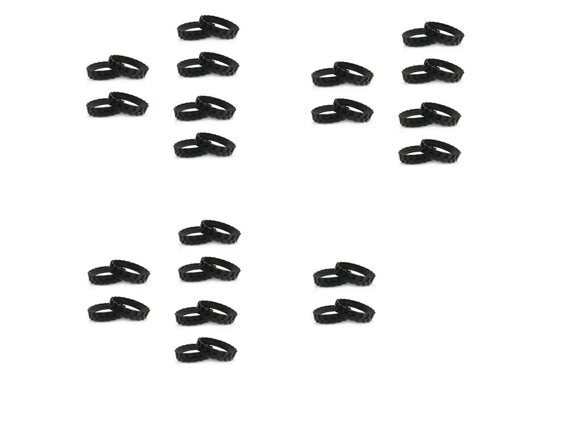 Conjunto De 40 Capas Protetoras Para Rodas Dos Robôs Aspiradores Irobot Roomba Das Séries 500, 600, 700, 800 E 900. Antiderrapantes, Com Ótima A_ptg