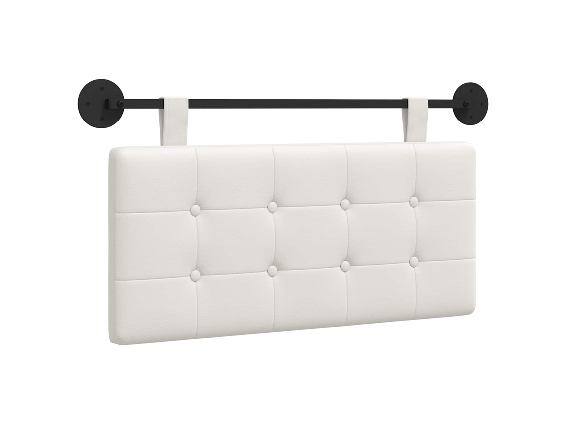 Conjunto 1 Cabeceira Suspensa Vidaxl Branco Couro Sintético (100 X 55 X 5 Cm)