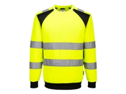 Sweatshirt De Alta Visibilidade Ecológica Wx2 | Trabalho Sustentável Amarillo/negro / L