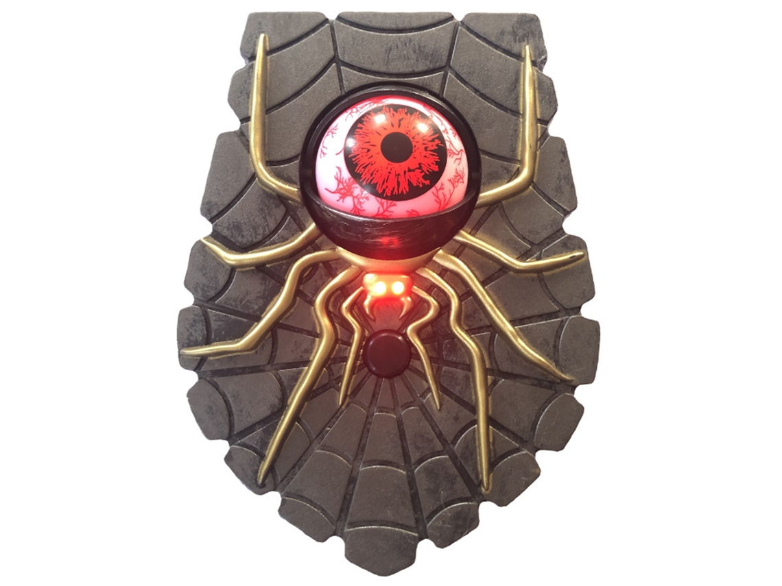 Laxiscreed Decoração De Halloween Com Rede De Leds E Aranha Negra Para Ambientes Temáticos