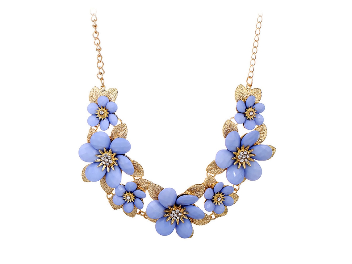 Colar Feminino Multicamadas Com Diamantes