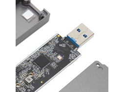 Enclosure De Ssd M.2 Nvme Sata Usb3.1 Gen2 10gbps Type C Externo Plug And Play