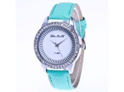 Relógio Feminino de Quartzo Elegante com Cinto de Couro e Mãos Luminosas (mint)