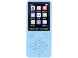 Reprodutor de MP3/MP4 de 64 GB, portátil, luxuoso, fino, 0,8, colorido, 5.0, música digital HiFi integrada (azul)