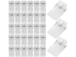 50 Clipes Autoadesivos Transparentes de Plástico para Decoração de Parede, Pequenos Clipes de ABS para Mesa