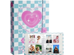 Álbum De Photocard Kpop A5 Com 20 Bolsos Internos Para Photocards De 7, 6 Cm(3 Polegadas), Capa De Fichário Recarregável Com 6 Argolas, Porta
