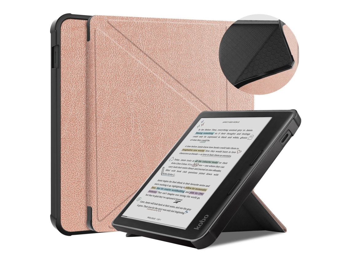 Capa Para Kobo Libra Colour/kobo Libra 2 Ouro Rosa