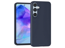 Capa Gentil Meia Noite para Samsung Galaxy A55 MERCURY Pele Sintética Preto