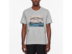 Rockinstone Jaws Movie Welcome Heather Gray Adult T-shirt Size:xxl