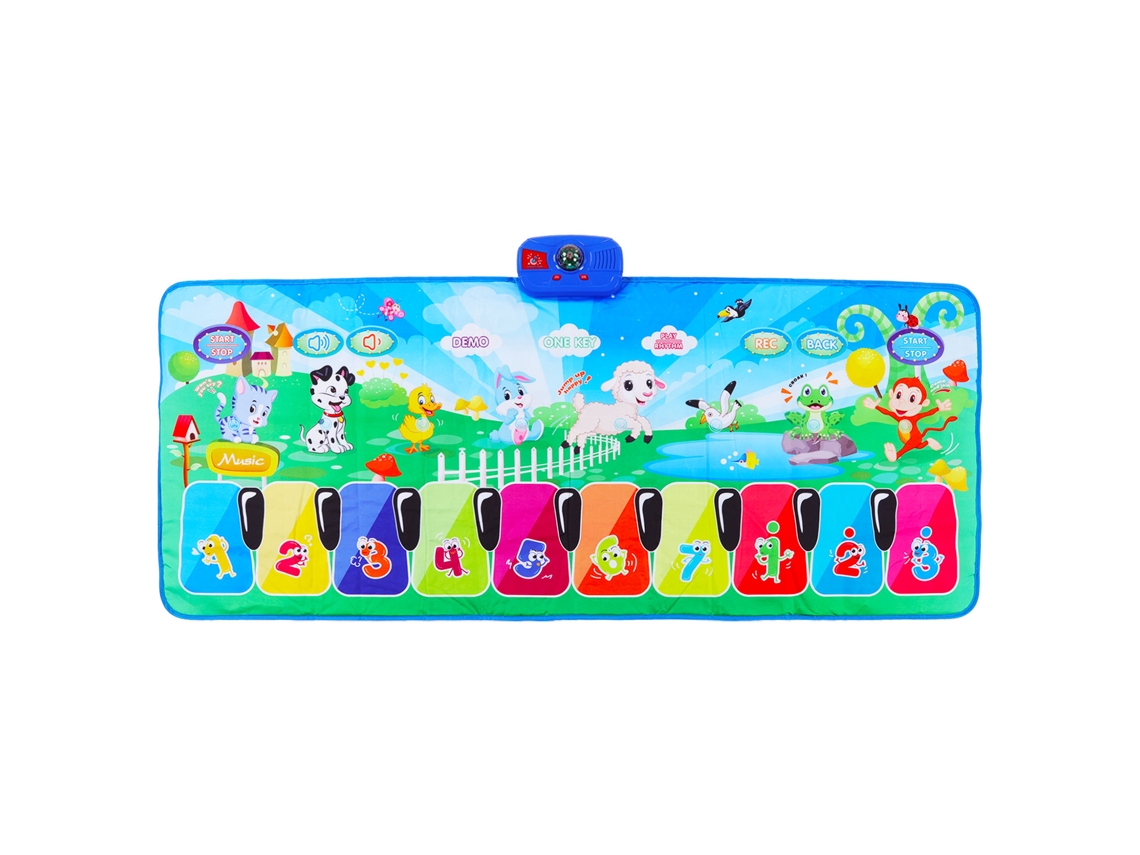 Ats colchoneta Musical Piano Portátil para Bebês com Padrões de Animais, Jogo de Dança e Presente Educatsivo Musical