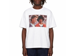 Rockinstone Bill And Ted Excellent Heads No Words White Adult T-shirt Size:m