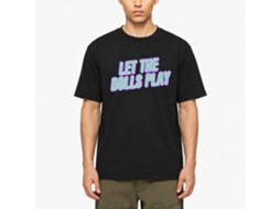 Camiseta preta Rockinstone Let The Dolls Play Baller FC com design exclusivo de designer.