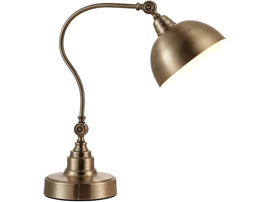 Abajur De Mesa Retrô Americano, Luminária De Leitura Para Escrivaninha, Luminária De Cabeceira Criativa Em Metal Para
