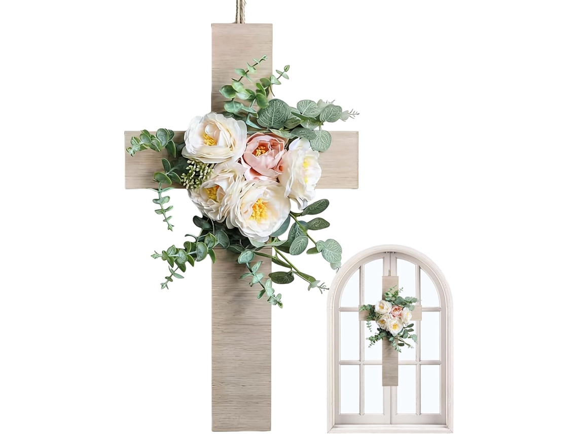 Guirlanda De Flores Suspensa Em Madeira 3d Para Decoração De Páscoa | Para