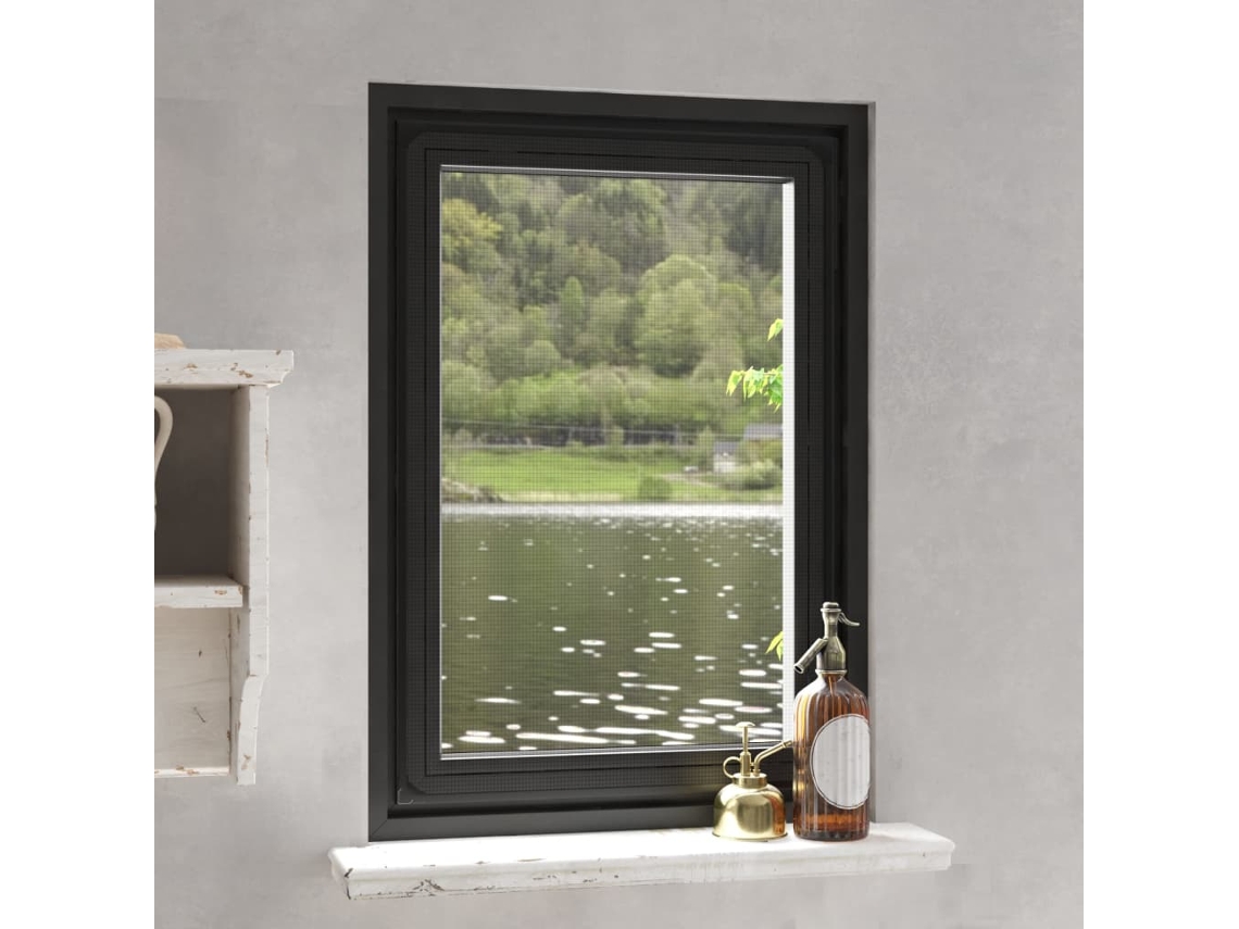 Vidaxl Tela Anti-insetos Magnética Para Janelas 80x120 Cm Antracite