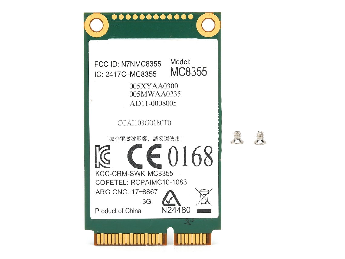 Placa de Rede 3g Mc8355 LAXISCREED para Windows Hp