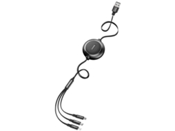Cabo Baseus Camlt-Jh01 3.5A 35Cm 120Cm 3Em1 Usb Micro Usb / Lightning / Usb-C Preto