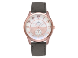 Reloj Digital Clásico De Moda Para Hombre Y Mujer Con Correa De Cuero Pu Gris
