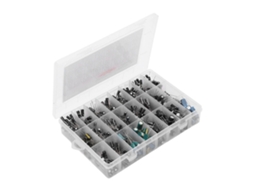 Kit De Capacitores Eletrolíticos De Alumínio 630 Peças Com 24 Valores (0.1uf‑1000uf) Para Diy