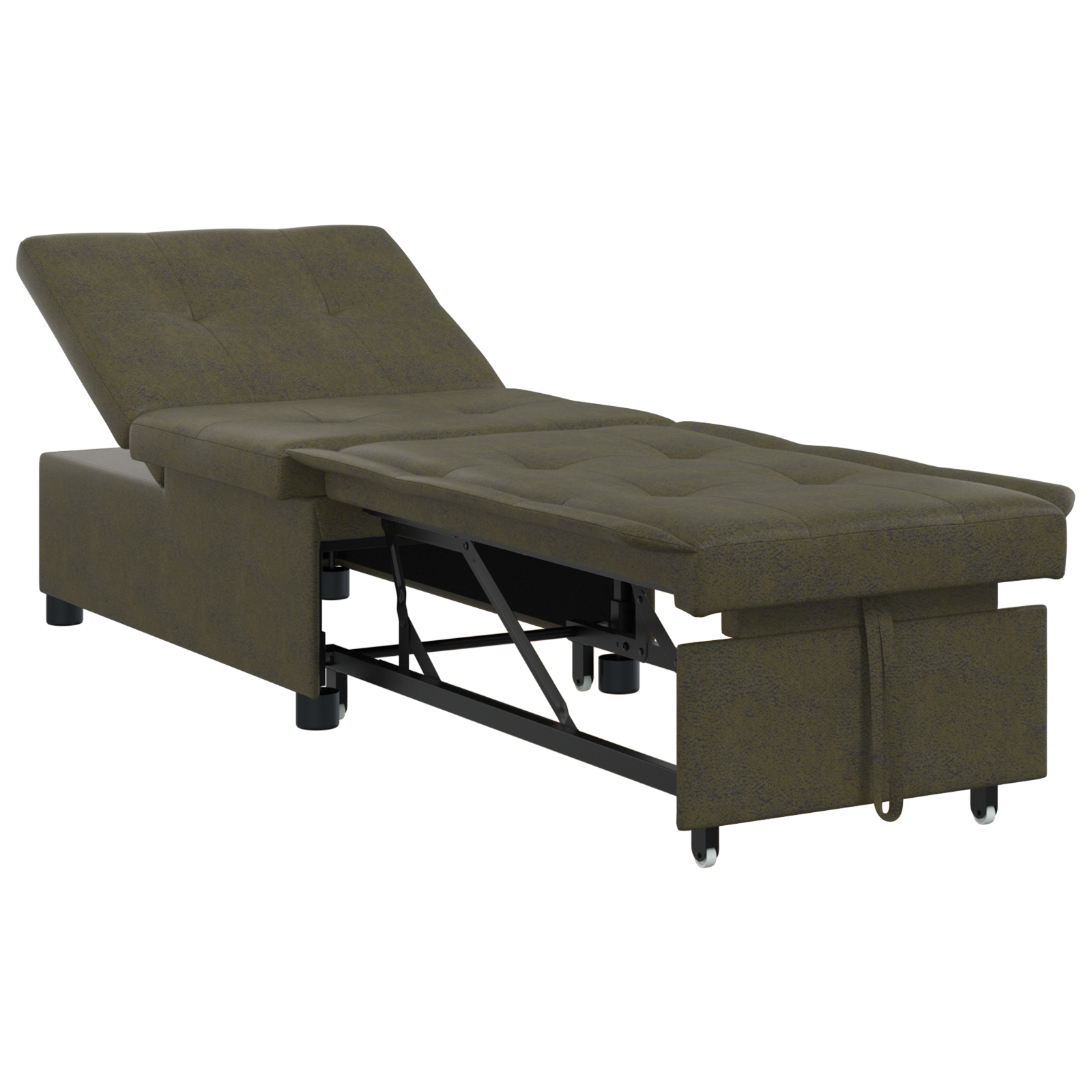 Conjunto 1 Sofá-cama Vidaxl Cinzento Poliéster (194 X 67 X 82 Cm)