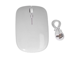 2026 rato Sem Fio Recarregável Ergonômico Silencioso Branco