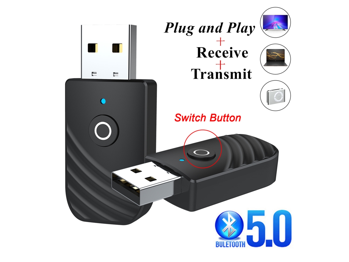 Receptor e Transmissor de Áudio Bluetooth 5.0 3 em 1 STELASPLEN