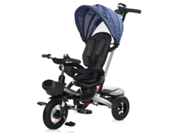 Triciclo Evolutivo Zippy Air Com Assento Reversível E Rodas De Borracha Lorelli - Azul