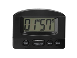 Timer De Cozinha Digital Com Contagem Regressiva Volume Alto Design Magnético Multifuncional Preto
