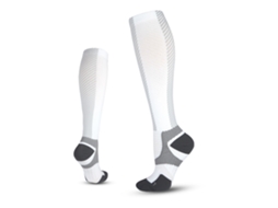 Meias De Compressão Para Panturrilha Tamanho G/gg, Ideais Para Fitness, Corrida E Esportes Em Geral, Brancas