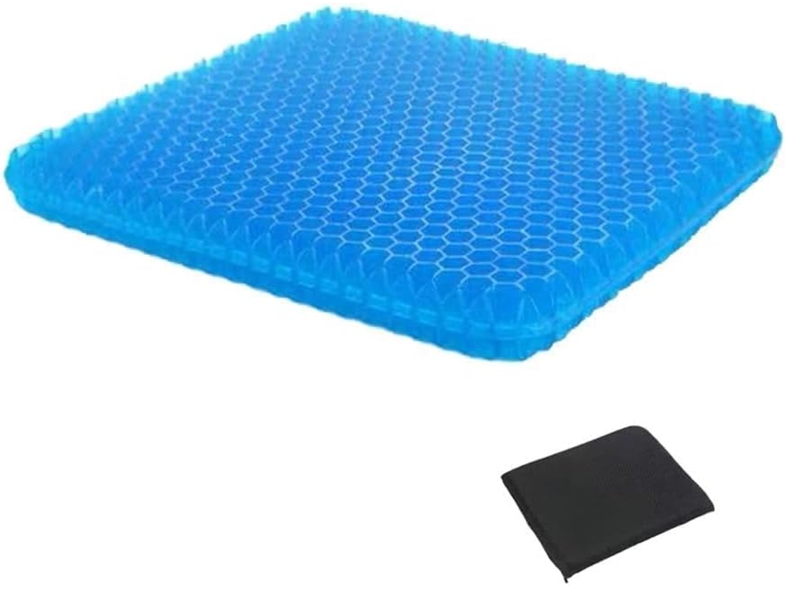 Almofada De Assento Em Gel Respirável, Almofada De Suporte Macia Com Capa Antiderrapante, Design Confortável, Ideal Para