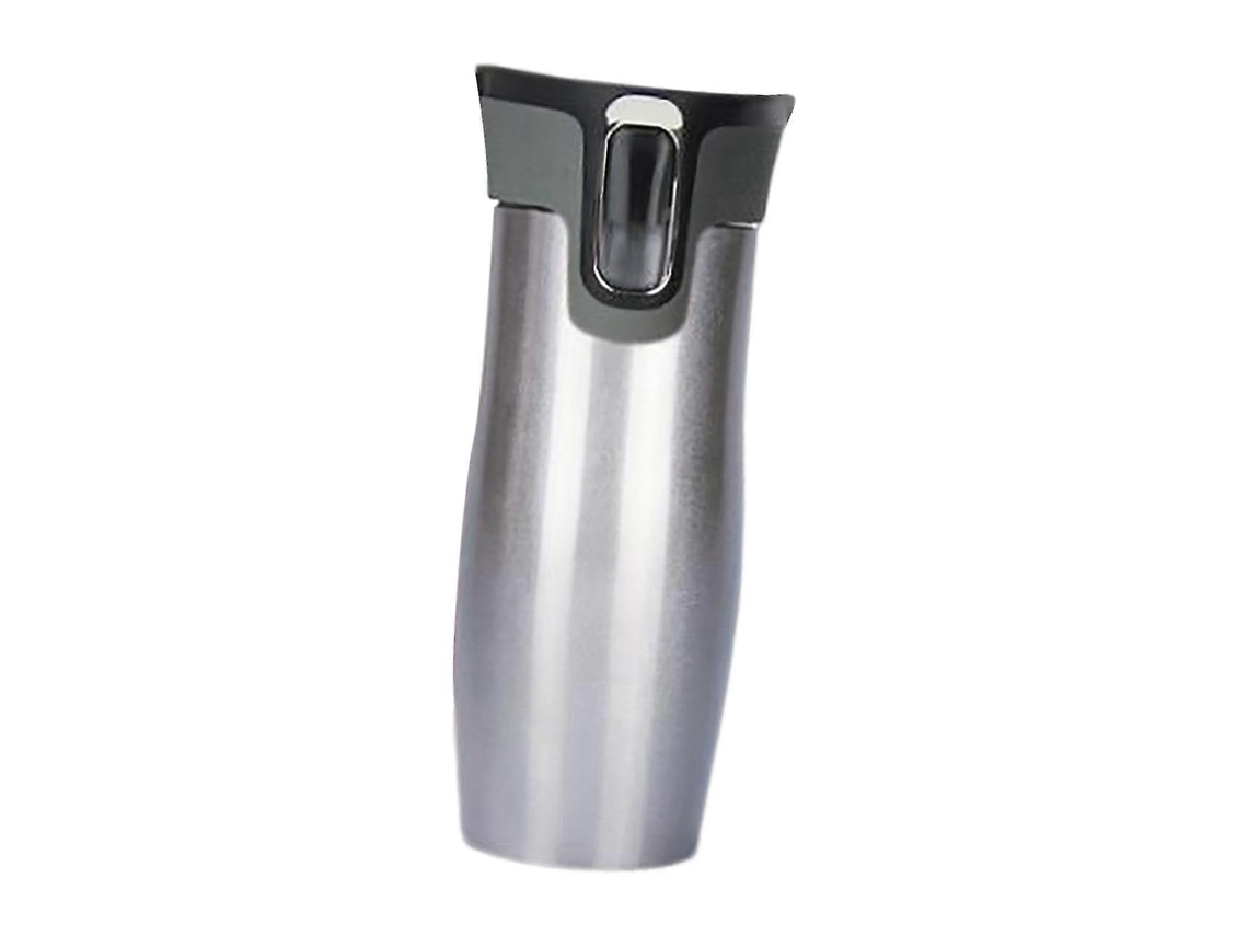 Garrafa Térmica De Viagem Em Aço Inoxidável, Fácil De Limpar, 414 Ml (14 Oz), Com Isolamento A Vácuo, Cor Prata.